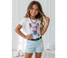 Tričko macronky biela