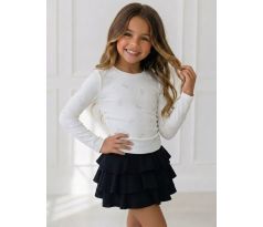 Tričko s mašličkami biela