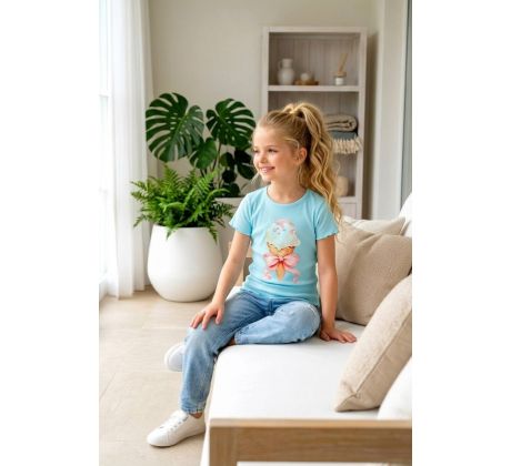 Tričko zmrzlinka tyrkysová