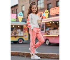 Komplet s ozdobnými mašličkami coral