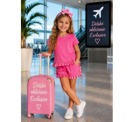3 komplet s volánmi Pink