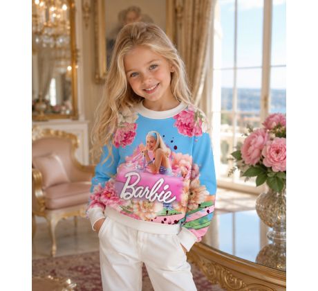 Mikinka Barbie modrá