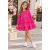 Dievčenské šaty HOT PINK