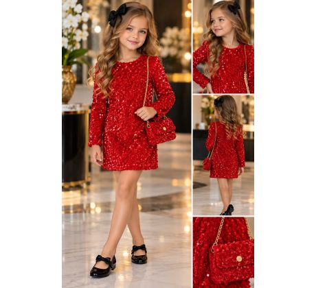 Šaty + kabelka Exclusive Red