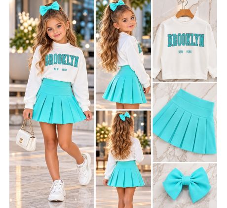Komplet BROOKLYN tyrkysová